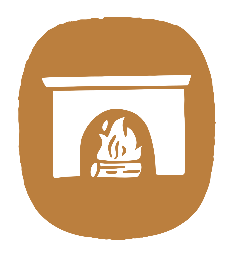 An icon of a family hearth